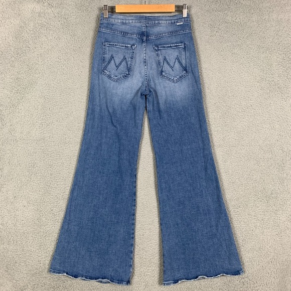 Mother The Tab Roller Skimp Jeans Women's 27 From Out Of Town Wide Leg 70s Retro - Picture 6 of 14